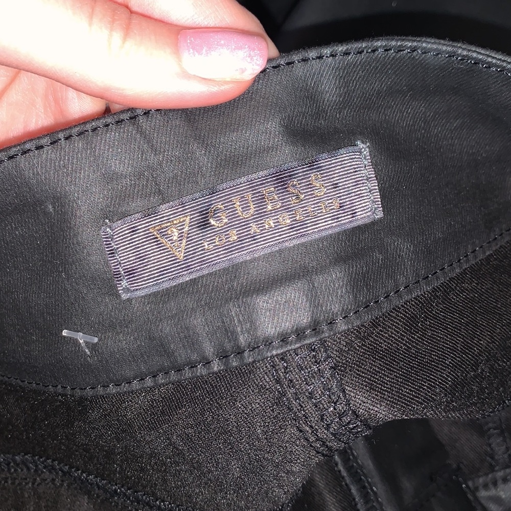 Guess | Curvy Faux Leather Jeggings Size 25 - Picture 5 of 8